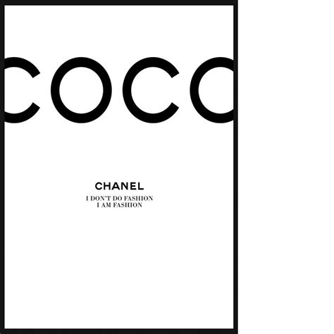 plakat coco chanel do druku|Chanel Poster .